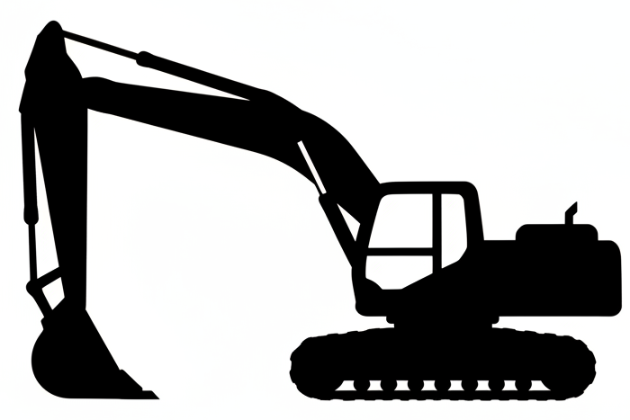 excavator silhouette