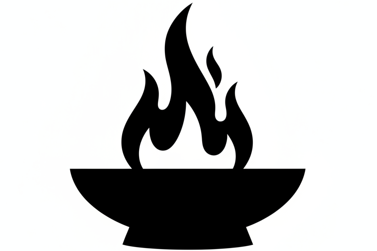 fire pit silhouette